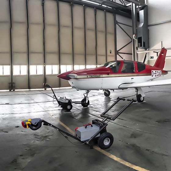 Towflexx TF2 Aircraft Tug can handle a Socata TB20 and many more Aircraft within this class